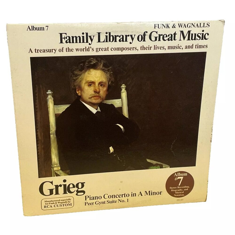 Piano Concerto In A Minor Peer Gynt Suite No. 1 (Vinyl, 1976) RCA Custom FW-307